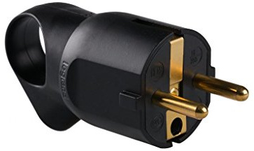 legrand 050194 Enchufe para Usos Profesionales con Anillo Tirador, 3680 W, 230 V, Negro