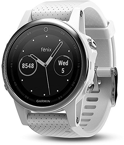Garmin 010-01685-00 Montre et gps de randonnée Argent/Bracelet Blanc carrara