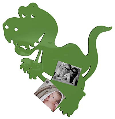 Colours-Manufaktur Dino Magnetwand - viele Farben wählbar - XXL groß Hochglanz (grün (RAL 6018 gelbgrün glänzend))