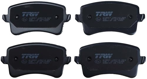 TRW GDB2107 Pastillas de Freno Juego de 4 para Audi A4 Sedán (8K2, B8) 2007-2015 Eje Trasero y Otros Vehículos