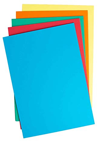 Hus av kort & papper A2 220 gsm ljust färgat kort – blandade (paket med 50 ark) HCP171