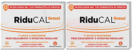 Riducal Grassi 60 compresse 2 Confezioni da 30 compresse