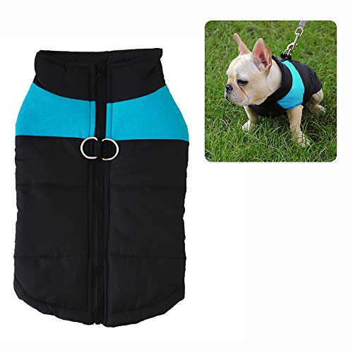 ZoneYan Manteau Chiens Automne Hiver, Animal Compagnie Gilet, Veste Coton Chien Imperméable, Chiot Vêtements Coat, Veste d'habillement Chien Chaud (XL:Entre 5 Et 7 Kg)