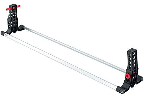 EVOC BIKE STAND PRO transportställ för cyklar (cykelställ för alla EVOC BIKE BAGs, tillbehör till cykelväskor, alla cykeltyper och storlekar, variabel axelfixering, hjulbas: 124-130 cm)