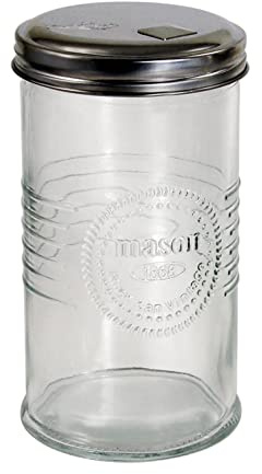 Grant Howard Mason Classics Sugar Shaker 14 oz, Glass Sugar Dispenser