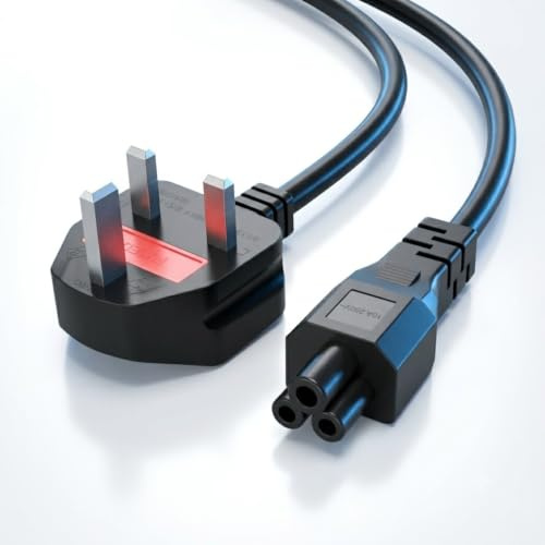 CYD 10FT(3m) Long AC Power Cord, 10A 125V 3 Prong Mickey Mous Power Cord Compatible with HP, Dell, Acer, Lenovo, Asus Laptop Computer Charger, Projector, Monitor, Scooter Power Cable, 1Pack