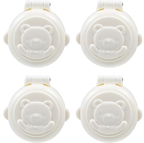 TOYANDONA Baby Knopf Sicherheitsschloss Auto Waschmaschine Schlüssel Start Schutzabdeckungen 4.5X4.5X1.5Cm Doppel Schlüssel Kindersicherung Schutz Für Haushaltsgeräte