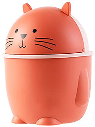 Verve Jelly Petite Poubelle, Poubelle de Bureau Mini Poubelle en Plastique Corbeille à Papier de Comptoir de Bureau pour l'élimination des Tampons de Coton, des éponges de Maquillage et des Mouchoirs