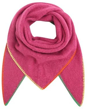 FASHION YOU WANT XXL Schal flauschig schal-tuch damen dicker dreieckstuch groß Wolle UNI NAHT BUNT Farben kuschelig