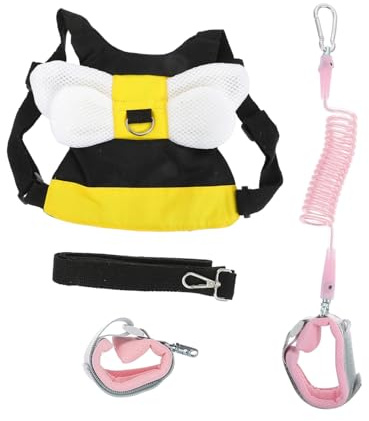 KOMBIUDA Kleinkind Verstellbare Gurte mit Anti Verlust Sicherheitsleine Sicherheitsgurt aus Polyesterfaser und Kunststoff mit D-ringen und Robusten Clips für Erwachsene und Kinder