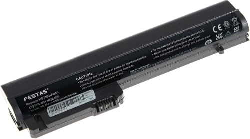 FESTAS 5200mAh MS06 MS06XL Batterie Compatible avec HP EliteBook 2510p | 2530p 2540p nc2400 nc2410 Series 492549-001 HSTNN-FB21 HSTNN-XB21 HSTNN-DB22 HSTNN-FB22 Ordinateur PC Portable