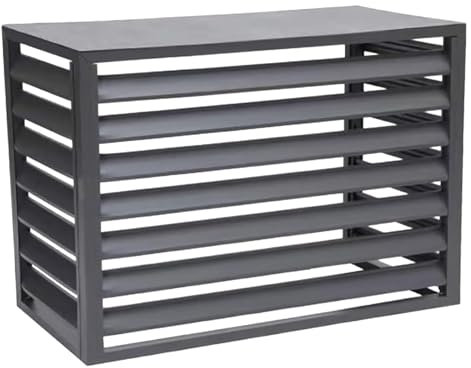 KYZTMHC Air conditioning picket fence cover, Outdoor air conditioning cover Protective grille covering for air conditioning systems from the outside. To hide (Color : Grey, Size : 1.5p)
