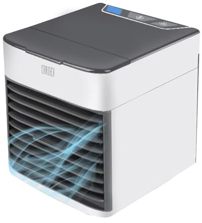 Klack Ventilador Portátil Aire Acondicionado Sobremesa USB con Luz Nocturna