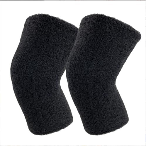 MDWZH Knee Pads Kneepads Unisex Cotton Knee Pads For Warmth And Leg Support For Fitness And Dance Knee Pads Work(Black-b)