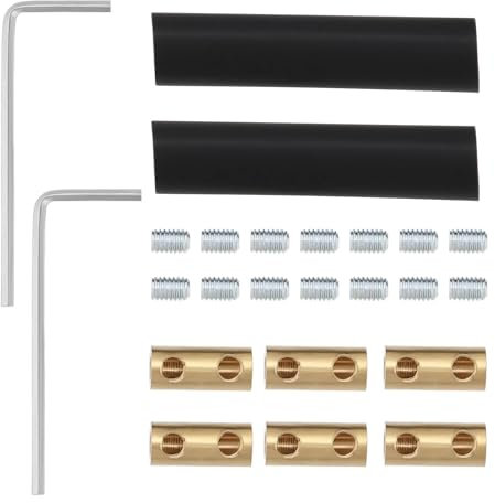 eMagTech 20pcs 10 AWG 60 Amp Quick Connection Terminal with Screws and Shrink Tubes Wire Connector Nut Kit for Home Appliances Automobiles Power Industry Machinery Equipment