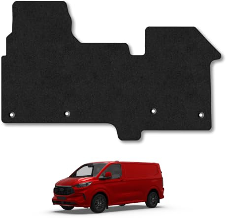 Compatible with Ford Transit Custom (2023+) [Manual, 3 Front Seats] Carpet Car Mats