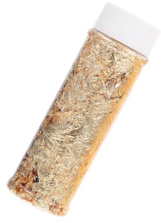 MAGICLULU Folienflocken Für Kuchen Essbare Goldfarbene Flocken Kochflocken DIY-lebensmittelflocken Dessertflocken Essbare Flocken Für Schokolade Schokoladenflocken-dekor
