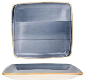 Bonna Placa de servicio - Aura Dusk - Porcelana - 22x20 cm - juego de 2