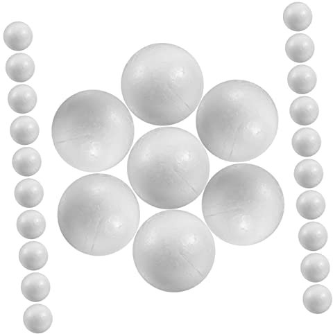 Angoily 25 Stück Kleine Schaumstoffbälle Feste Bastelmaterialien Für DIY-anwendungen Kinderhandwerk Party Hochzeitsdekoration Vielseitig Gestaltbar Und Bemalbar