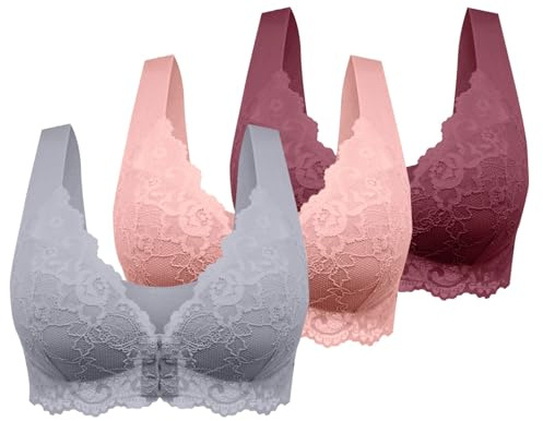 Confezione da 3 Reggiseni da Donna Senza Ferretto, Sottile Estivo Ice Comfort Top Donna Reggiseno Schiena Scoperta Tezenis Morbido di Base per Grandi Taglie Forti (N, L)