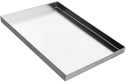 IBOWZ Bandeja de Drenaje para Aire Acondicionado, Bandeja de condensado y Bandeja de Goteo de Aceite, Recipiente de Agua de Acero Inoxidable para Unidades Exteriores, diseño Rectangular