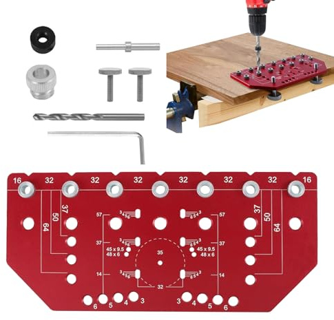 Celuicion Guide De Charnières De Cuisine | Pince De Positionnement Pour Portes ,Matériel De Montage Armoires | pour Professionnels Débutants Bricolage Travail Du Bois Maison