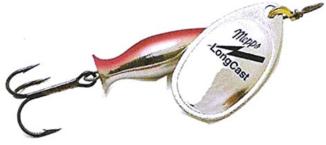 Mepps AGLIA LONGCAST Negro Plata Oro Tigre Tallas 2 3 4 5 8 g Peso 12 g 17 g 24 g (Plata (Silver), 3/12 g)