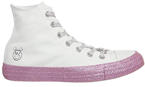 Converse Zapatillas Plimsolls para mujer, BLANC, ROSE ROSE/NOIR, 37 EU