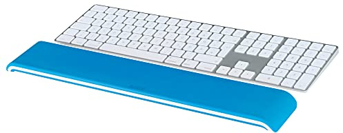 Leitz Ergo WOW Adjustable Keyboard Wrist Rest, Two Height Settings, Blue/White, 65230036