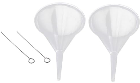2pcs Kleiner Trichter, Plastik Funnel Transparent, Mini Atomiser Funnel 2,6mm Diamater, Mini-Trichter für Küche zu Hause Flüssiges Öl Flüssigkeit Parfüm Pulver Shampoo Sand