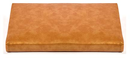 wangk Klemmkissen Sitzkissen Lederkissen | Bank-Kissen Echt-Leder Rindsleder Golden