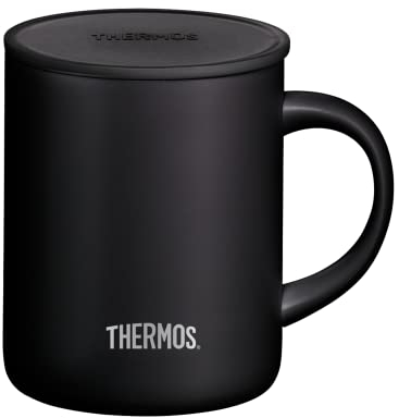Thermos Tazza in acciaio inox Longlife Cup 350 ml, tazza in acciaio inox nero con coperchio ripiegabile, per mantenere le bevande calde più a lungo, ideale per l'ufficio o il campeggio – 4071.232.035