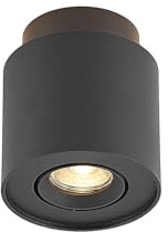 Arcchio Strahler Walisa (Modern) in Schwarz aus Aluminium (1 flammig, GU10) - Deckenlampe Deckenleuchte Lampe Spot Licht nach oben & unten Wohnzimmerleuchte