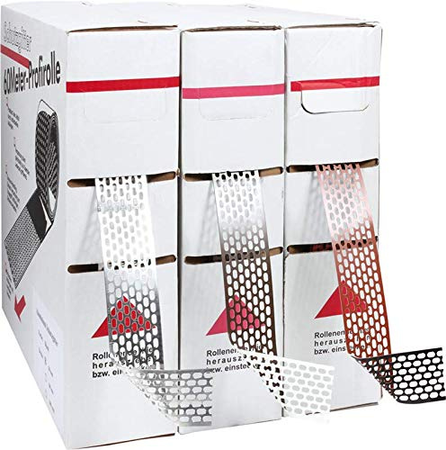 Vogelschutz Lüftungsband 80 mm x 60 m (braun/weiß)