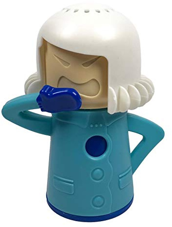 GIMOCOOL Limpiador de microondas Angry Mom - Limpieza a Vapor de Manchas crudas con vinagre y Agua,Cool Mom - Absorbedor de olores para Nevera para el hogar o la Oficina, fácil de Limpiar en Minutos