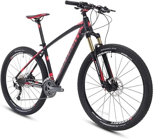 Vélo, VTT, 27,5 Pouces Big Tire Hardtail VTT, Vélo de Montagne en Aluminium 27 Vitesses, Siège réglable de vélo pour Femme, Noir