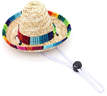 ULTECHNOVO Hundekleidung Sombrero-Hut Für Mittelgroße Chihuahua-kostüme Partyzubehör