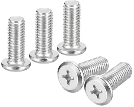 QUARKZMAN 10 Stück Selbstschneidende Schrauben M10x25mm Phillips | Flachkopfschrauben, Kreuzschlitz Selbstbohrschrauben, Vollgewinde Blechschrauben, Möbelverbindungsschraube, 304 Edelstahl
