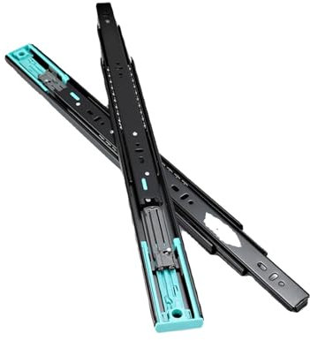 YNAYGDIUGD Vollauszug Schubladenführung, Schubladenschienen,Schwerlastauszug 1 Paar (2 STK.) Teleskopauszug Schienen Schubladenauszug 100kg 600 Mm Auszugsschienen Bodenmontage (Size : 1000mm)