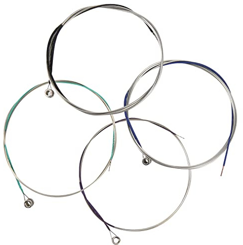 4pcs Bratsche Saiten Set, Silber Wund + Kupfer - -Wicklung mit Stahlkern + -geplantes Ball -End, Rot Blau Lila Schwarz, Dekorieren Sie Ihre Bratsche, Vier Verschiedene