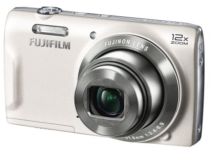Fujifilm FinePix T500 Digital Camera 16MP 12x Optical Zoom 2.7 inch LCD White (Renewed)