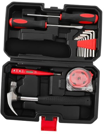 VILLCASE 15piezas Caja De Herramientas Para Coche De Kit De Reparación Hogar Kit De Herramienta Profesional Personal De Para Reparaciones Caseras y Automotriz