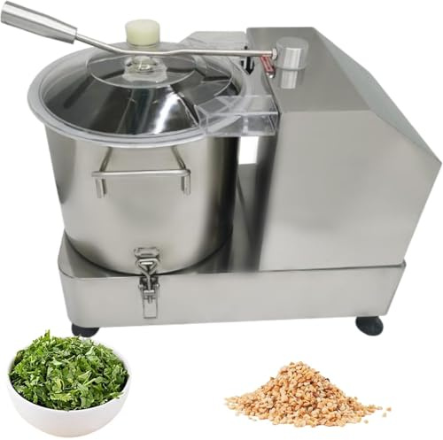 Tritatutto per verdure commerciale, robot da cucina per impieghi gravosi, velocità regolabile a 2000 giri/min, per verdure, carne, frutta, zenzero, aglio e cereali.,12L