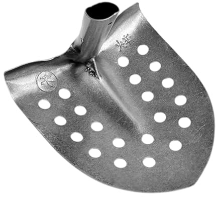 Pala de drenaje de acero al manganeso resistente con mango ergonómico para jardinería eficiente de aguas residuales, antifatiga, pala para tamizar barro