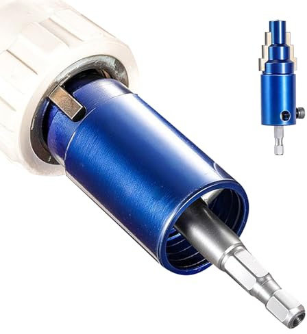 Estrattore per tubi filettati rotti, estrattore di filettature con valvola, adatto per tubi da 1/2 3/4 2,5 cm, cambio resistente per trapano, idraulici, doccia, irrigatore, irrigatore, scarico