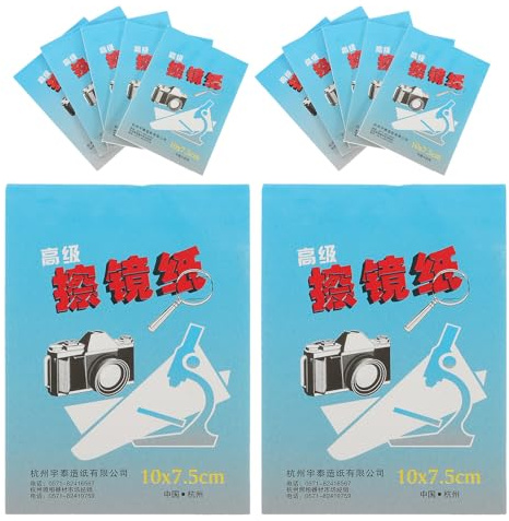 DIYEAH 1000feuilles Lingettes Nettoyantes pour Lunettes Microscope et Appareil Photo Mouchoirs Papier Professionnels sans Peluches ni Traces Lot