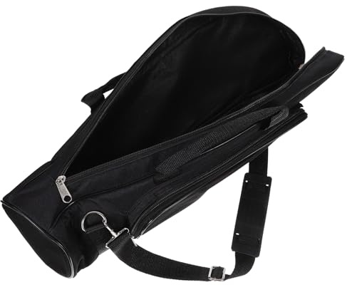 AKOOSY Estuche de Viajes Actividades para y Aire al Pequeño Adecuado Trompeta Negro Portátil de Tela Oxford Protección contra Impactos Bolsillo Libre