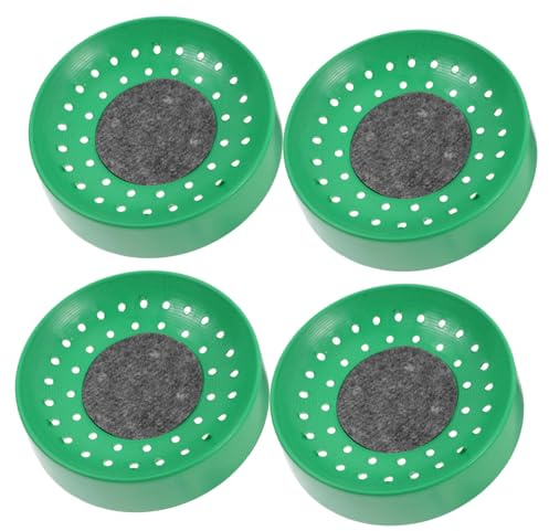 DOITOOL Lot De 4 Bols Nid De Pigeon en Abs Solide, Taille Adaptée pour Élevage Domestique, Plateau à Œufs pour Pigeons Voyageurs Et Oiseaux De Compagnie, Accessoires pour Cages D’Oiseaux Adultes