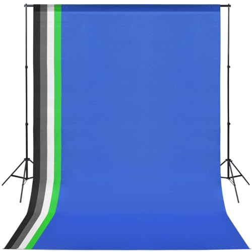 Fotostudio-belysningsset med 5 bakgrunder, aluminiumram, softboxar, dagsljuslampor 5 500 K, justerbara stativ, bärkassar för porträtt- och produktfotografering, dimbar