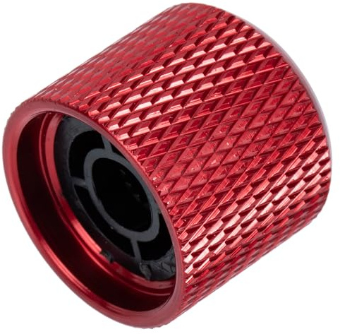 Hemobllo Metall Gitarren Lautstärkeregler Knopf Rot mit Anti Korrosiver Oberfläche für Bass und E gitarre Zubehör für Präzise Lautstärkeregelung